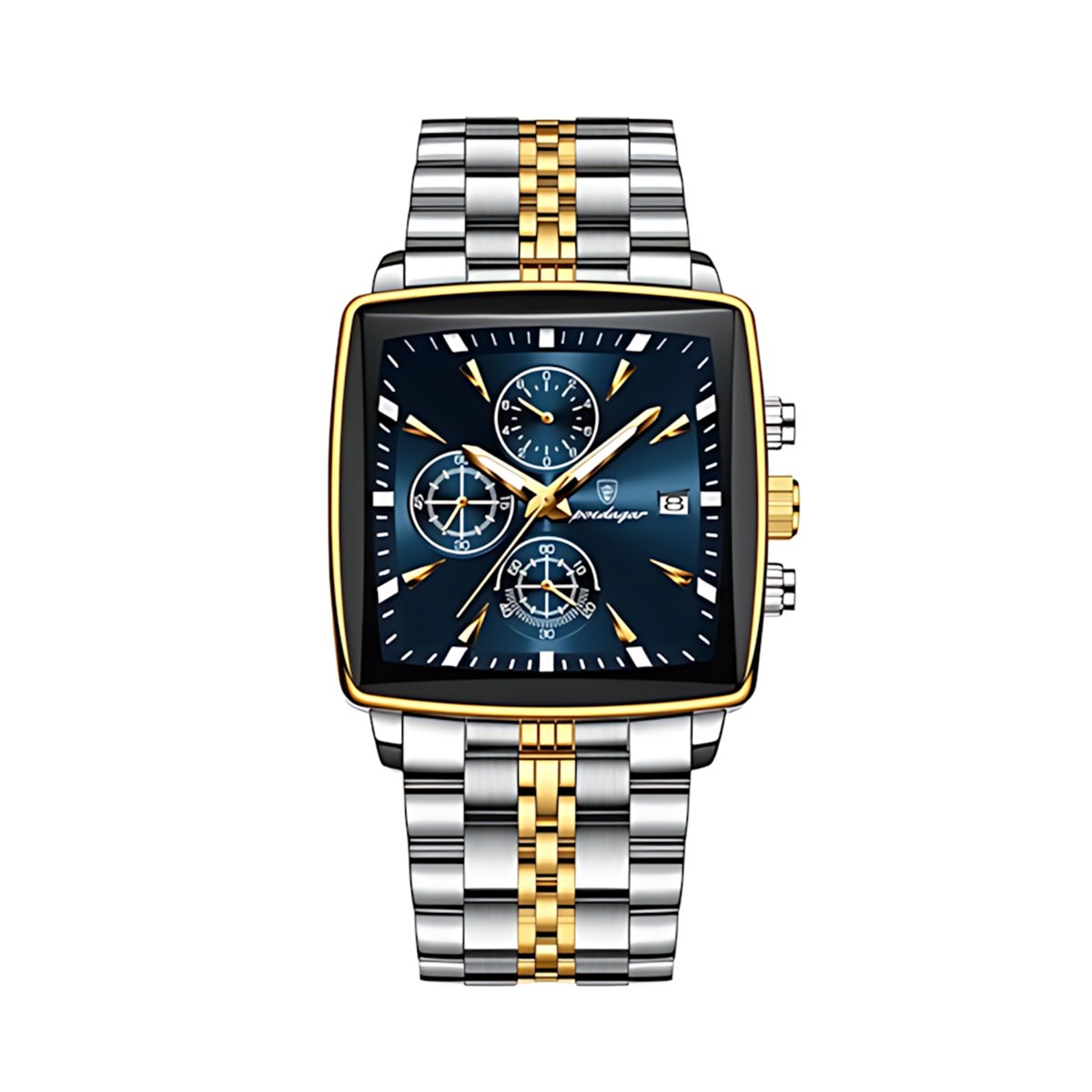 Watch (Poedagar- 866) - Butterfly lock Watch