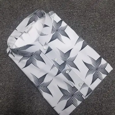 Chaina Stitch Panjabi (Black and White)